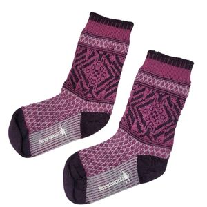Smartwool Kids Socks in Purple and Pink Pattern NWOT